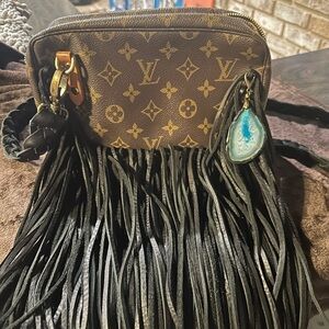 Stunning upcycled Louis Vuitton bag (Poshmark only inquiries, please)